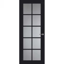 Binnendeur - Front - FR512 - Hoogwaardig afgelakt zwart