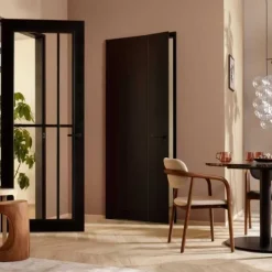 Binnendeur - Front - FR552 - Hoogwaardig afgelakt zwart