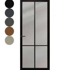 Binnendeur - Nero Legno - Brescia Tinto - Voorbehandeld zwart