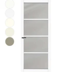 Binnendeur - Nero Legno - Chiari Tinto - Voorbehandeld wit