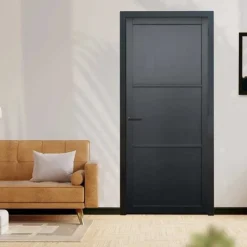 Binnendeur - Nero Legno - Livorno - Hoogwaardig voorgelakt zwart