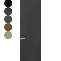 Binnendeur - Porta Alta - Piatto Negro kamerhoog - Stomp - Hoogwaardig voorgelakt zwart