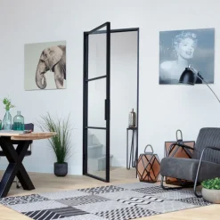 Binnendeur kozijn combinatie - Nero Industriale - Milano - Zwart gepoedercoat aluminium