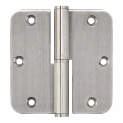 Bladpaumelle RVS - stompe deur linksdraaiend incl schroeven 89 x 89 mm (2 st)