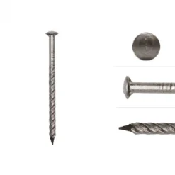 Bolkop schroefnagels RVS - gevelbekleding - 2,5 x 40 mm (500 gram)