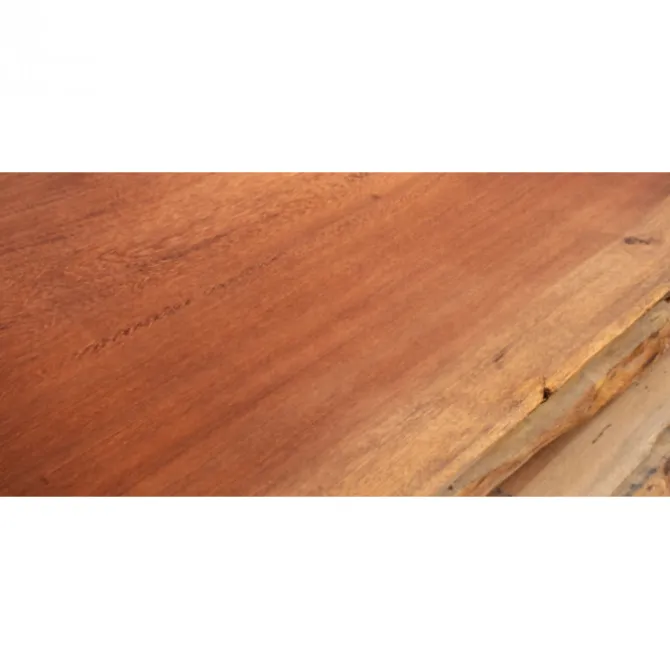 Boomstam tafelblad - Massief Cambara onbehandeld - Dikte 5 cm - Diverse maten