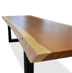 Boomstam tafelblad - Massief Jatoba onbehandeld - Dikte 5 cm - Diverse maten