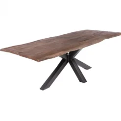 Boomstamtafel massief Acacia Oud Hout - 200 x 100 cm - Bladdikte 5 cm - Diverse poten