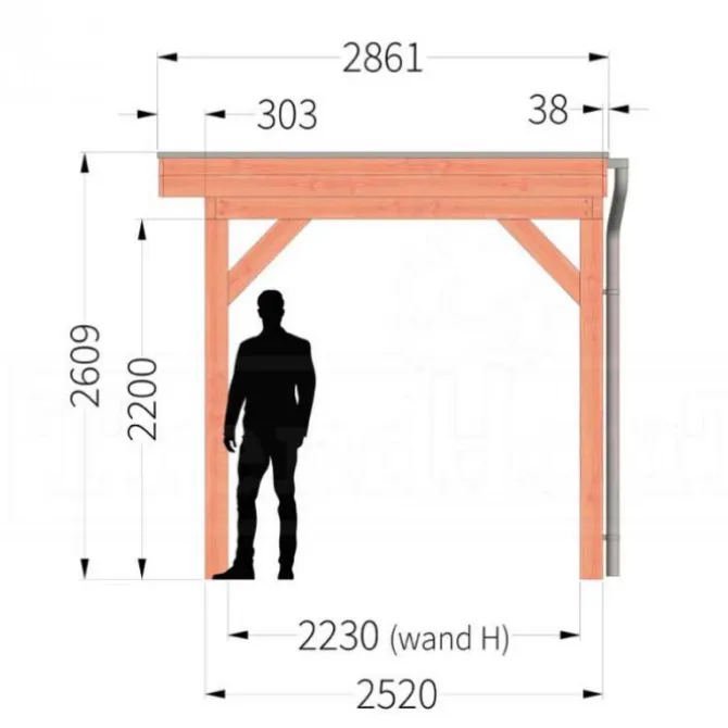 Buitenverblijf Refter XL - 2,5 meter diep