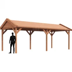 Buitenverblijf zadeldak Betula - 3 meter diep