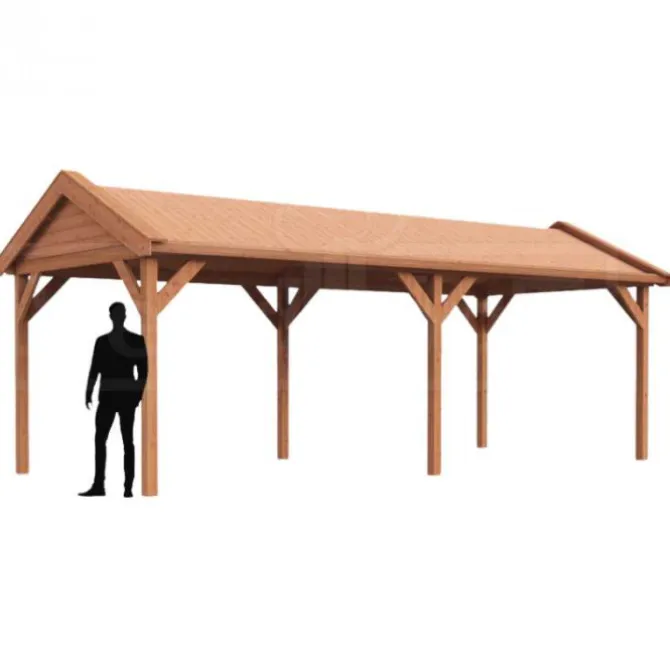 Buitenverblijf zadeldak Betula - 3 meter diep