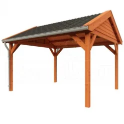 Buitenverblijf zadeldak Betula - 4 meter diep