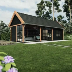 Buitenverblijf Zadeldak XL - 4 meter diep