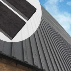 Colourwood board&batten zwart 1,8 x 6,8/18 cm