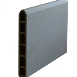 Containerscherm composiet - Futura antraciet met stalen palen - 108 x 198 x 133 cm