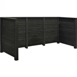 Containerscherm vuren - Plank zwart geimpregneerd 97 x 294 x 108 cm