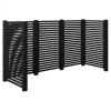 Containerscherm vuren - Tokyo zwart - 100 x 281 x 148 cm