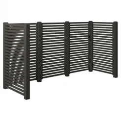 Containerscherm vuren - Tokyo ombergrijs - 100 x 281 x 148 cm