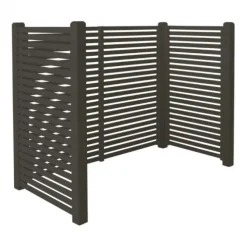 Containerscherm vuren - Tokyo ombergrijs - 100 x 197 x 148 cm