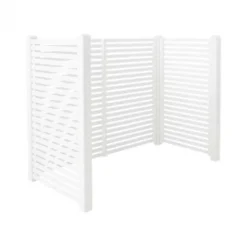 Containerscherm vuren - Tokyo wit - 100 x 197 x 148 cm