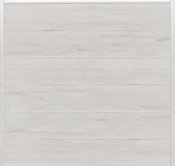 C-Wood Schutting composiet co-extrusie Como beige met blank aluminium kader (180 x 180 cm)