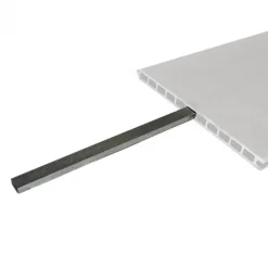 C-Wood Schutting composiet co-extrusie Como beige met zwart aluminium kader (180 x 90 cm)