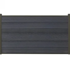 C-Wood Schutting composiet co-extrusie Garda antraciet met antraciet aluminium kader (180 x 90 cm)