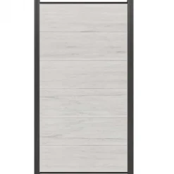 C-Wood Schutting composiet co-extrusie Como beige met antraciet alu kader (90 x 180 cm)