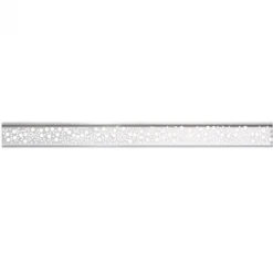 C-Wood Schutting composiet co-extrusie Como antraciet met blank aluminium kader en deco lamel cirkel (180 x 190 cm)