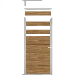 C-Wood Tuindeur aluminium blank frame Mix & Match - hardhout Thermo Fraké (90 x 180 cm)