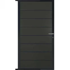 C-Wood Tuindeur aluminium antraciet frame Modular - composiet antraciet (90 x 180 cm)