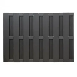 C-Wood Tuinhek set composiet Bari antraciet met antraciet aluminium frame (3,81 mtr)