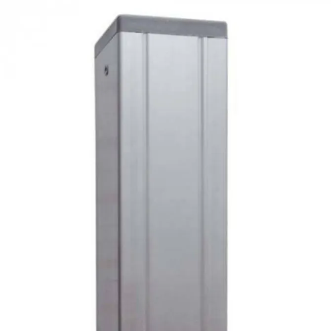 C-Wood Tuinhek set composiet Stijl bruin met blank aluminium frame (7,54 mtr)