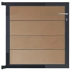 C-Wood Tuinpoort aluminium antraciet frame Modular - composiet teak (90 x 90 cm)