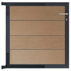 C-Wood Tuinpoort aluminium antraciet frame Modular - composiet teak (90 x 90 cm)