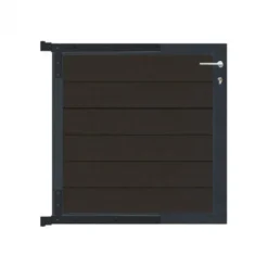C-Wood Tuinpoort aluminium antraciet frame Mix & Match - composiet antraciet (90 x 90 cm)