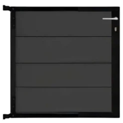 C-Wood Tuinpoort aluminium zwart frame Modular - composiet antraciet (90 x 90 cm)