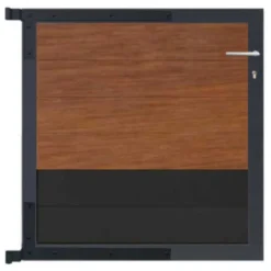 C-Wood Tuinpoort aluminium antraciet frame Mix & Match - hardhout Bamboe / alu antraciet (90 x 90 cm)