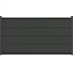 C-Wood Zelfbouw schutting composiet Modular antraciet - antraciet alu accessoires (180 x 97 cm)
