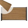 C-Wood Zelfbouw schutting hardhout Mix & Match Thermo Fraké - antraciet alu accessoires (180 x 90 cm)