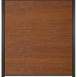 C-Wood Zelfbouw schutting hardhout Mix & Match Bamboe - antraciet alu accessoires (180 x 200 cm)