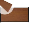 C-Wood Zelfbouw schutting hardhout Mix & Match Bamboe - zwart alu accessoires (180 x 90 cm)