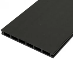 C-Wood Zelfbouw schutting composiet Modular antraciet - zwart alu accessoires (180 x 97 cm)