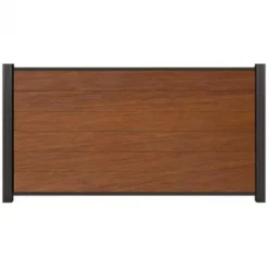 C-Wood Zelfbouw schutting hardhout Mix & Match Bamboe - antraciet alu accessoires (180 x 90 cm)