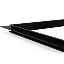Daktrim aluminium zwart binnenhoek 50 x 50 cm (35 mm)