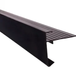 Daktrim aluminium zwart recht 250 cm (35 mm)