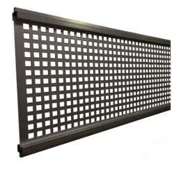 Deco lamel aluminium antraciet rooster Modular systeem met antraciet frame (180 x 21 cm)