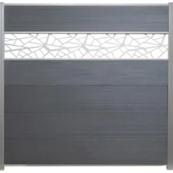 Deco lamel Como blank aluminium - Diagonaal (180 x 30 cm)