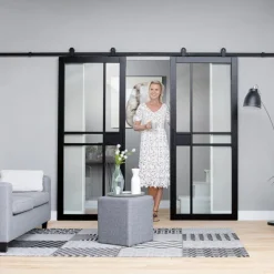 Deurbeslag - Amadeus II - Deurgreep dubbel - Mat zwart