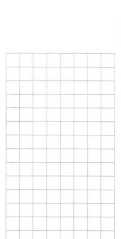 Draadmat staal - Cubic recht naturel (80 x 140 cm)